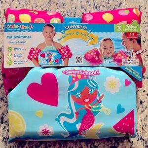 SwimSchool 2-in-1 Mermaid Training Vest Ages 4-6 NWT
